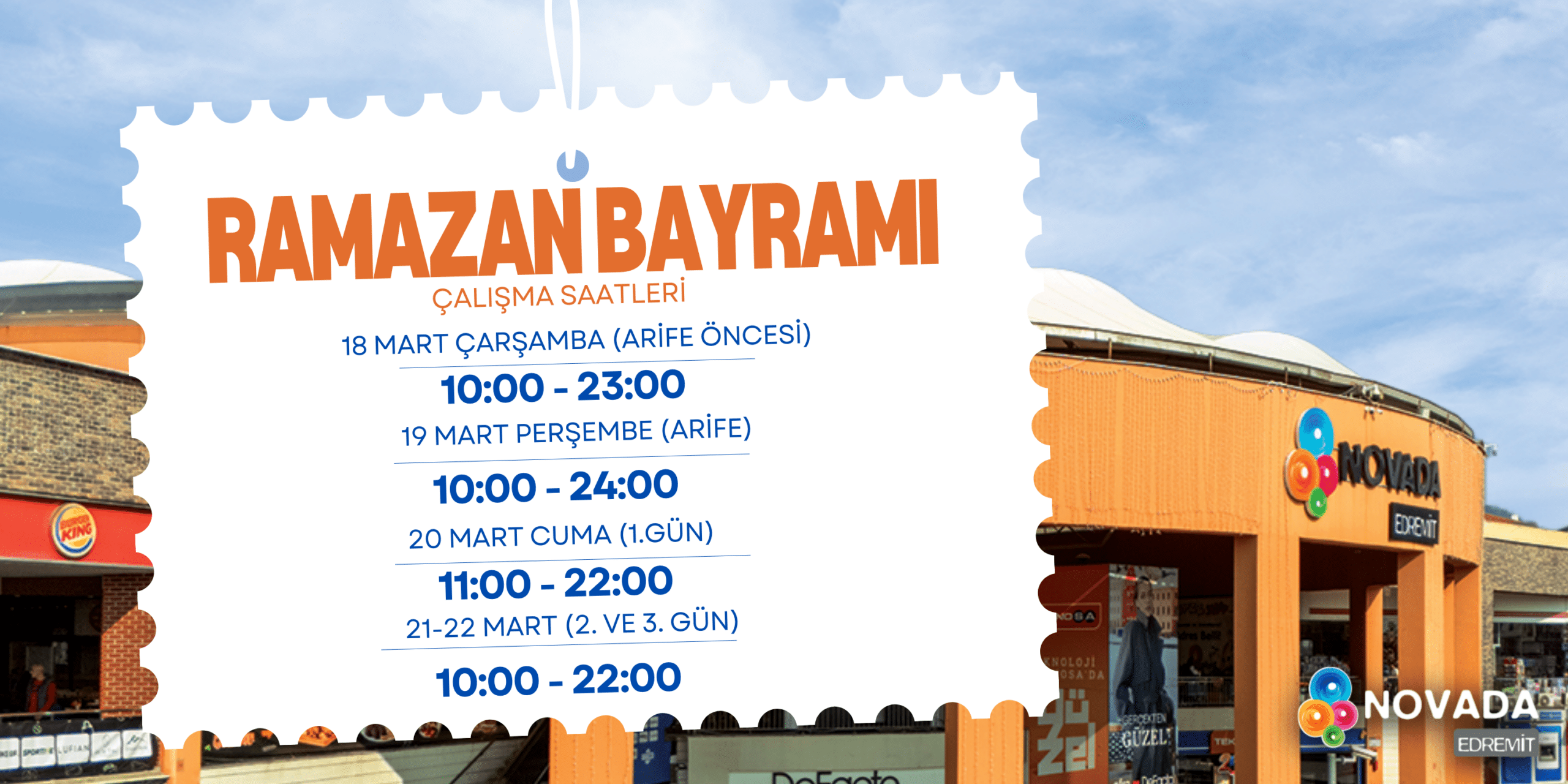 RAMAZAN BAYRAMI ÇALIŞMA SAATLERİ