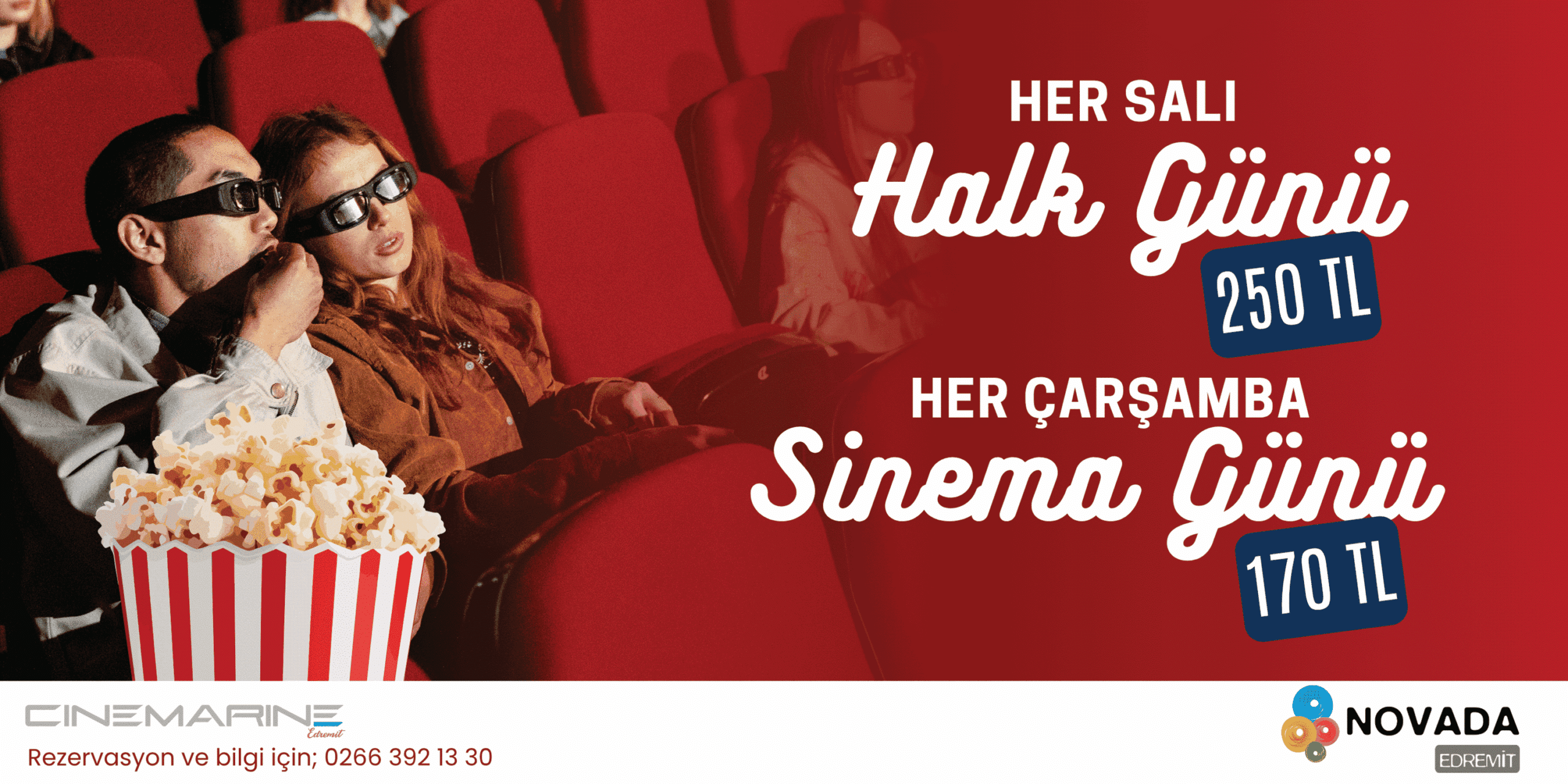 cinemarine edremit halk günü-sinema günü